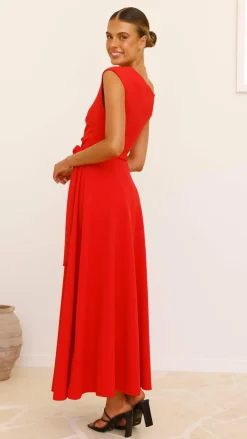 Gemma Maxi Dress - Red