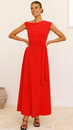 Gemma Maxi Dress - Red
