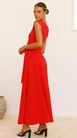 Gemma Maxi Dress - Red