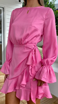 Geneva Dress - Hot Pink