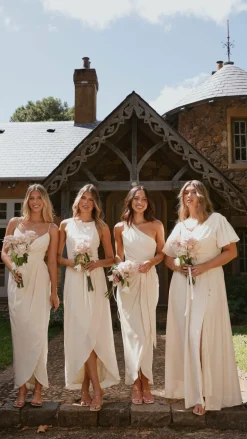 Genevieve Boat Neck Maxi Dress - Yellow