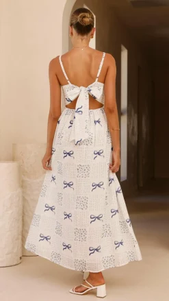 Georgina Maxi Dress - Sweet Bow Blue