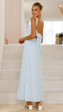 Gianna Maxi Dress - Blue Lace