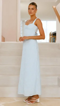 Gianna Maxi Dress - Blue Lace