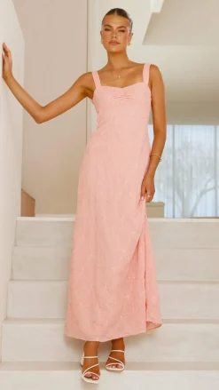 Gianna Maxi Dress - Pink Lace
