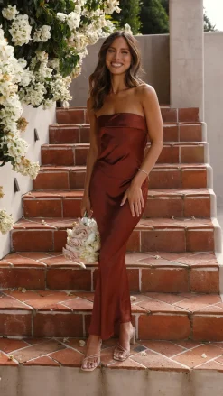 Gisele Maxi Dress - Rust
