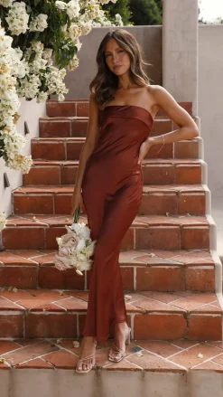 Gisele Maxi Dress - Rust