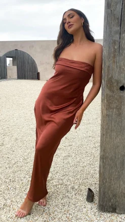 Gisele Maxi Dress - Rust