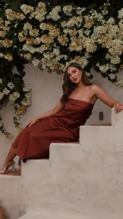 Gisele Maxi Dress - Rust