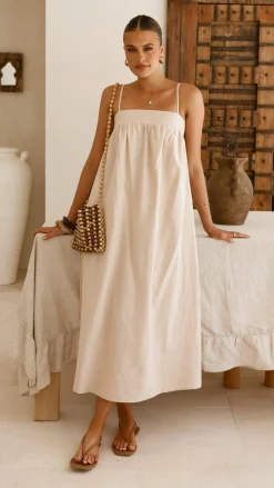 Gracia Maxi Dress - Beige