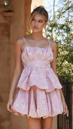 Graciane Mini Dress - Pink Floral