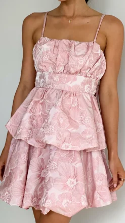 Graciane Mini Dress - Pink Floral