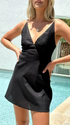 Halina Mini Dress - Black