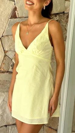Halina Mini Dress - Yellow