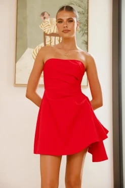 Hanae Mini Dress - Red