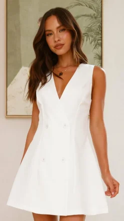 Hani Mini Dress - White