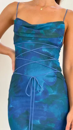 Hanne Maxi Dress - Blue Print