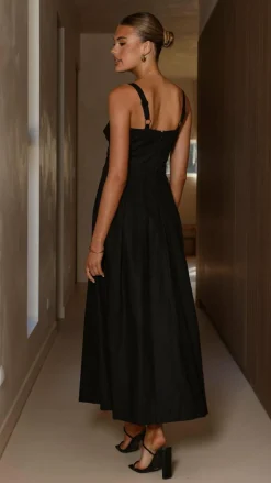 Harleigh Midi Dress - Black