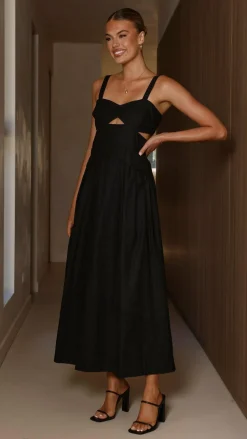 Harleigh Midi Dress - Black