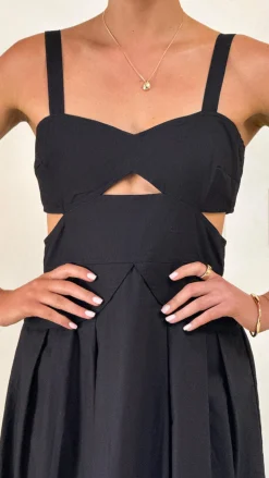 Harleigh Midi Dress - Black