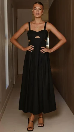 Harleigh Midi Dress - Black