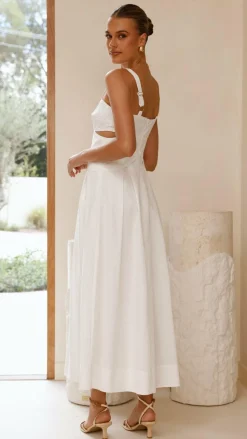 Harleigh Midi Dress - White