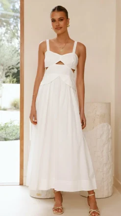 Harleigh Midi Dress - White