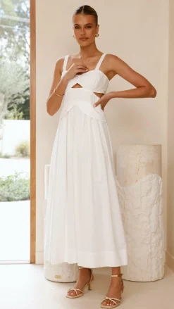 Harleigh Midi Dress - White