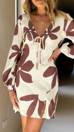 Harling Long Sleeve Mini Dress - Belle Femme