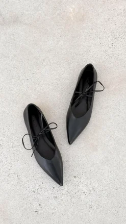 Haruna Ballet Flats - Black