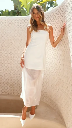 Hazella Maxi Dress - White