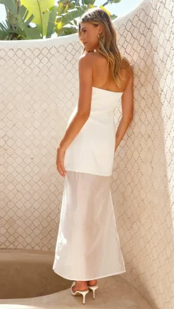 Hazella Maxi Dress - White