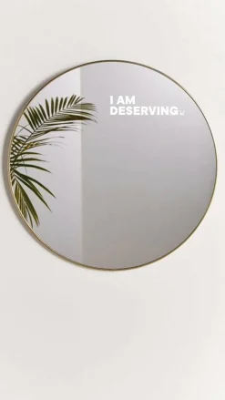 I Am Deserving - Affirmation Mirror Sticker