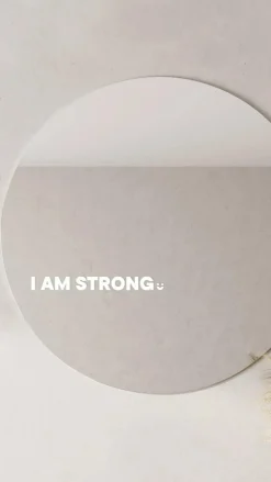 I Am Strong - Affirmation Mirror Sticker