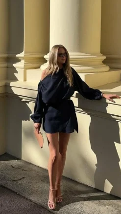 Ilara Wrap Skort - Black