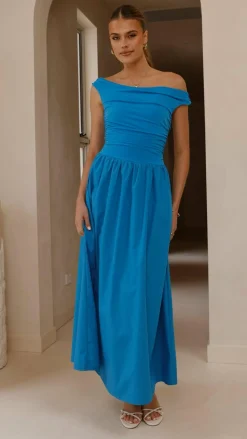 Immy Midi Dress - Blue