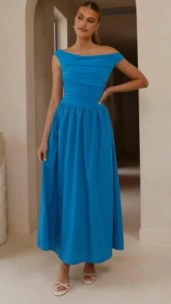 Immy Midi Dress - Blue