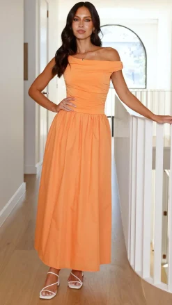 Immy Midi Dress - Melon