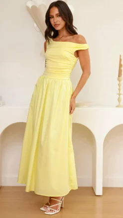 Immy Midi Dress - Yellow