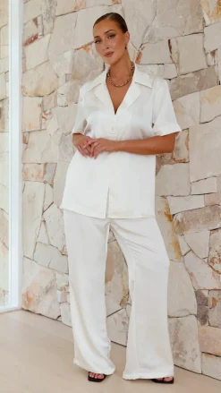 Imogen Button Shirt - Cream