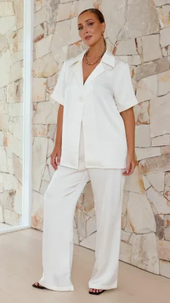 Imogen Button Shirt - Cream