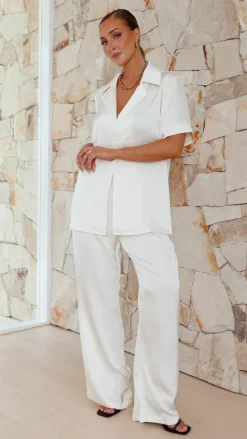 Imogen Button Shirt - Cream