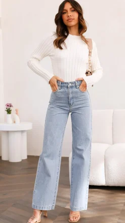 Imogen Long Sleeve Knit Crop - White