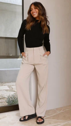 Imogen Long Sleeve Top - Black