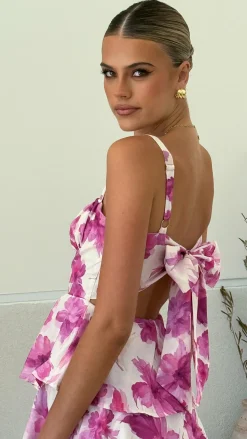 Indi Maxi Dress - Pink Floral