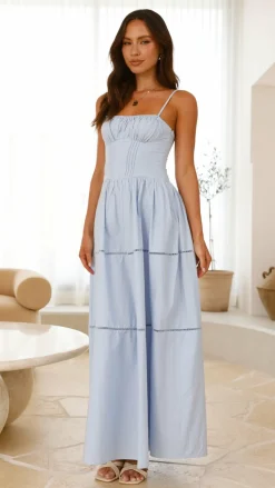Isabella Maxi Dress - Blue