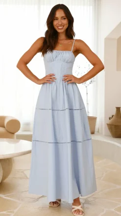 Isabella Maxi Dress - Blue