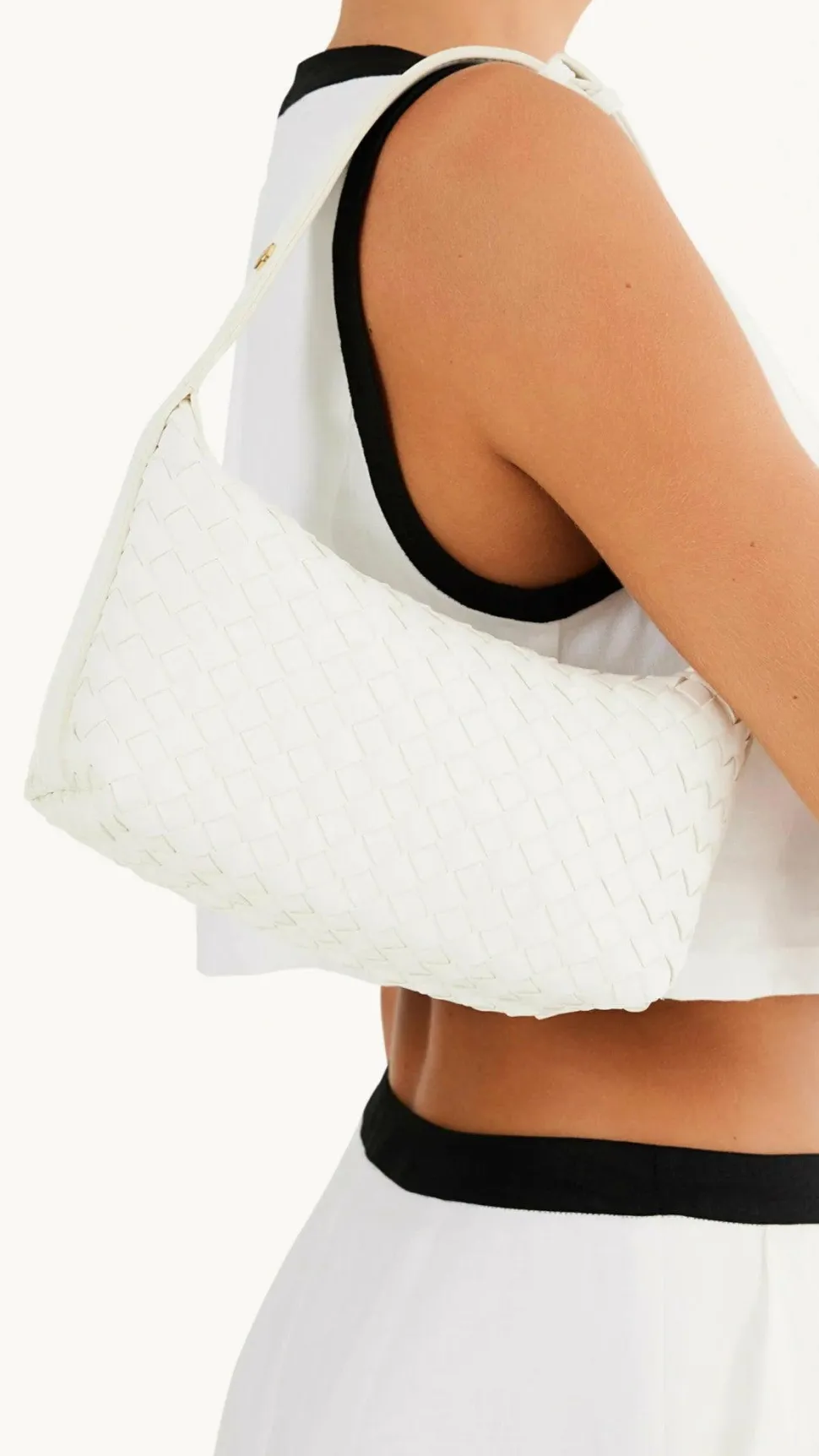 Isabelle Handle Bag - White
