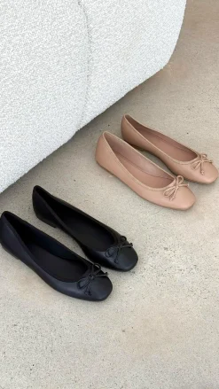 Isaiah Ballet Flats - Dark Nude