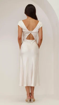 Ivana Midi Dress - Champagne